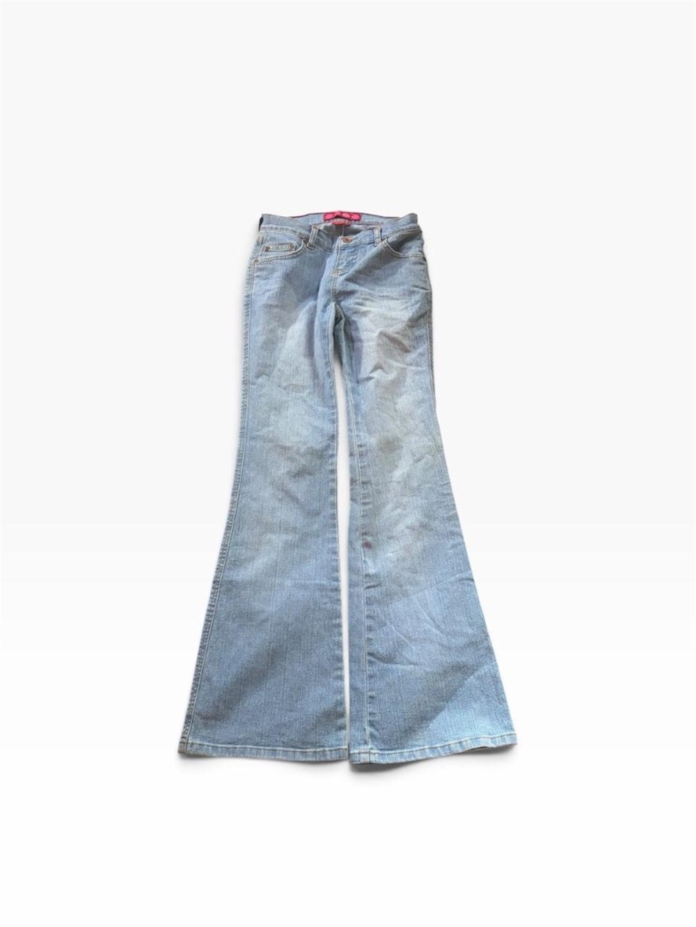 Y2K Vintage GLO Light Wash Flare Bell Bottom Jeans Size 0 Vintage 2000s GLO